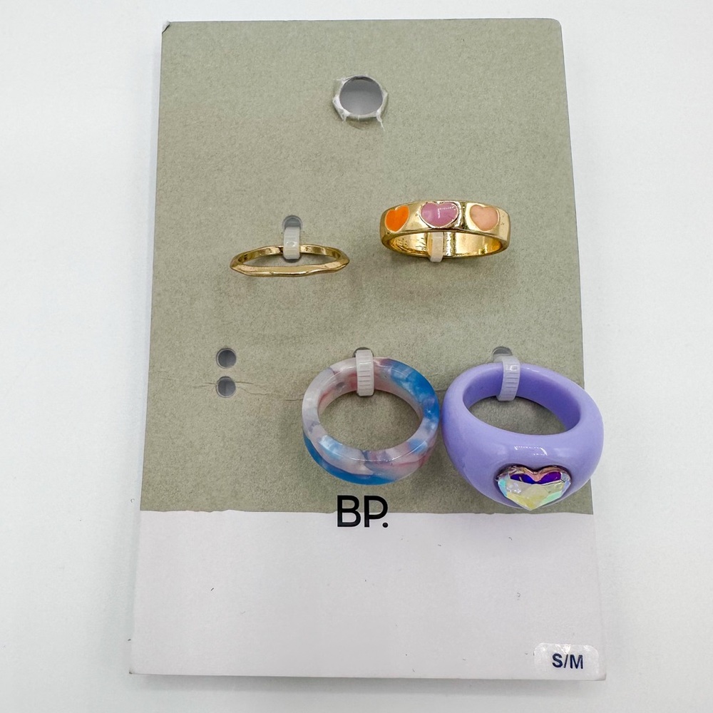 bp Set of 4 Assorted Purple Rings